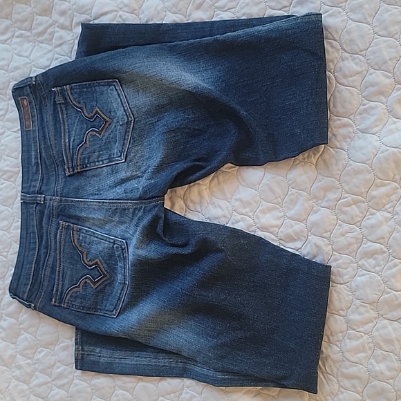 Buffalo Jeans Sz 28. Felow Mid Rise/ Stretch Flare. 29" Long, measures in Photo - Picture 5 of 13